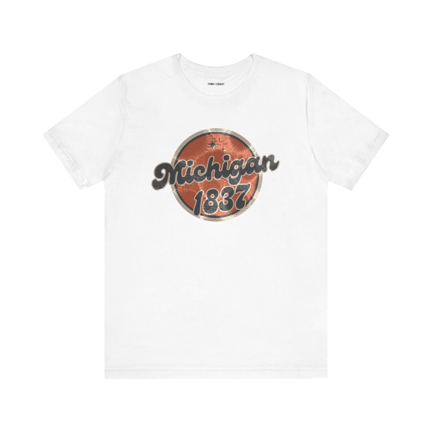 Michigan 1837 Retro Tee with Petoskey Stone