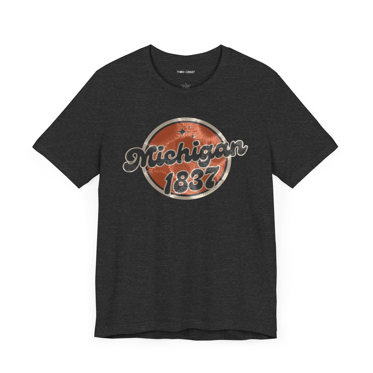 Michigan 1837 Retro Tee with Petoskey Stone