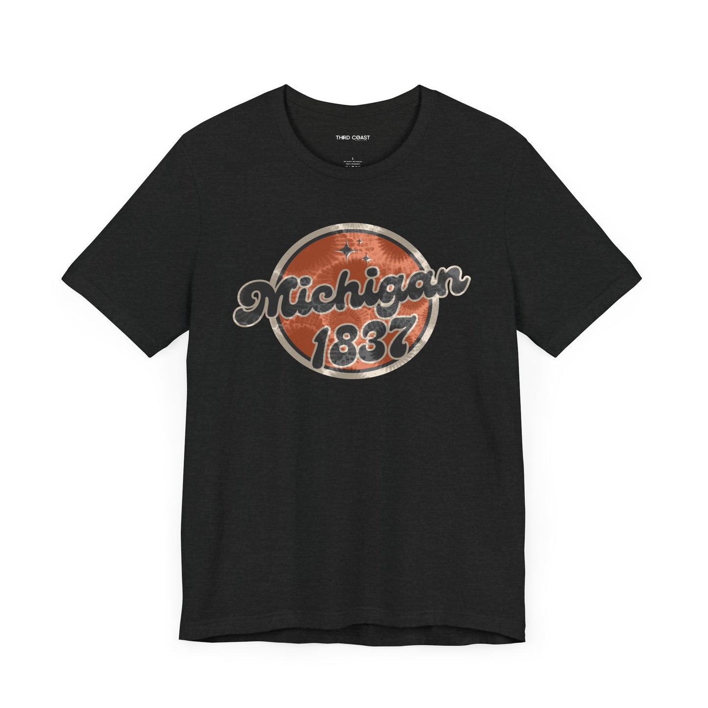 Michigan 1837 Retro Tee with Petoskey Stone