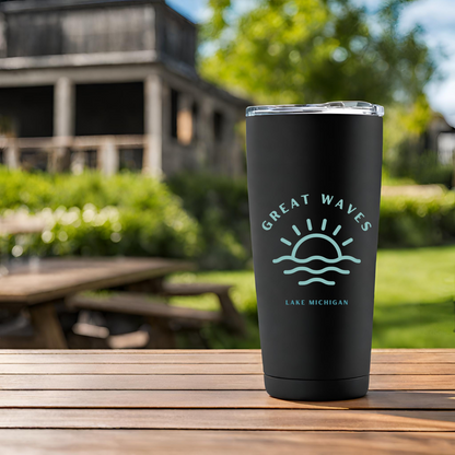 Great Waves Lake Michigan Tumbler 20oz